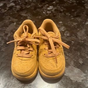 Kids Nike Air Force Ones (wheat) Size 6c
